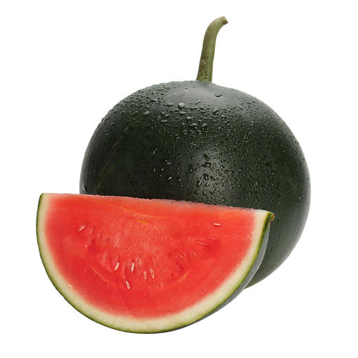 【店长推荐】墨童无籽西瓜 超甜时令西瓜1个