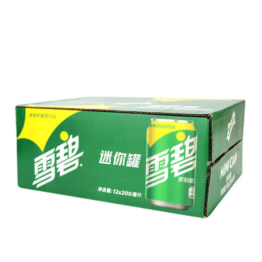 雪碧迷你摩登罐200ml*12/箱