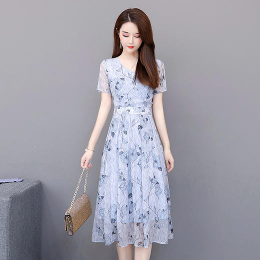 YYZJ-DB39556828中年新款高贵年轻妈妈气质阔太太连衣裙 商品图4