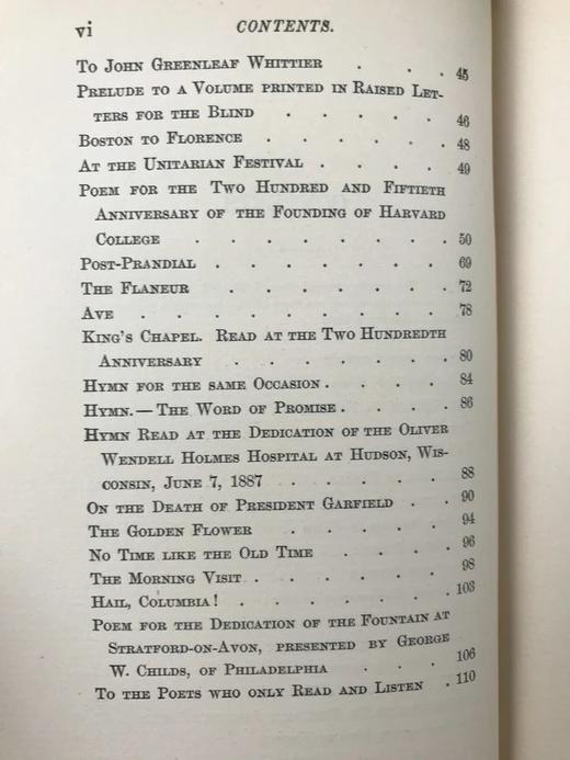 1888年 奥利弗·温德尔·霍姆斯诗集 精装32开 配仿古本书匣 商品图7
