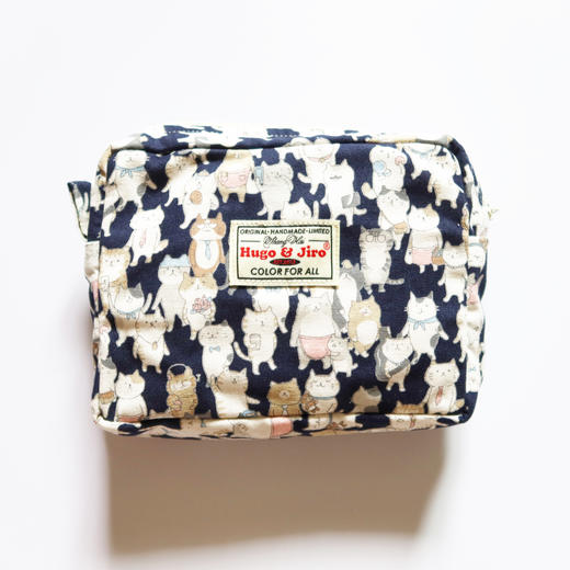 HUJI祤集Motley收纳包插画好多猫 商品图2