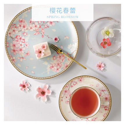 WEDGWOOD玮致活樱花春蕾杯碟骨瓷咖啡茶杯茶碟欧式礼盒 商品图3