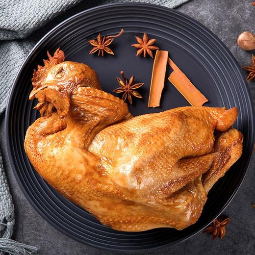 【快递停发，2月26日陆续发货】冠香莲 德州五香脱骨扒鸡 礼盒装 1kg/箱 2只装 商品图2