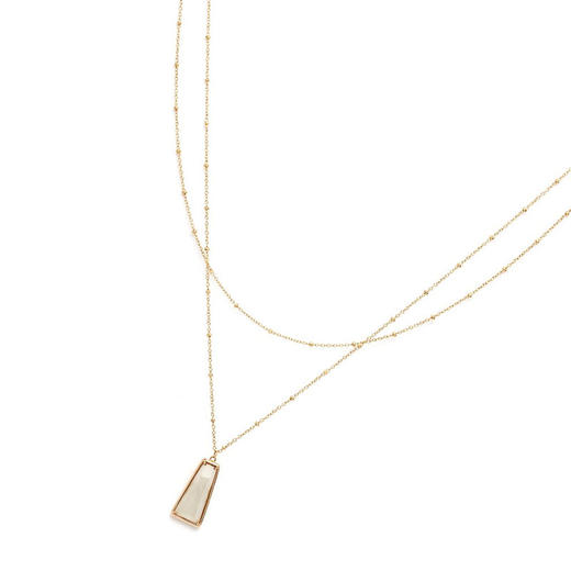 天然翡翠梯形双链 台湾设计师品牌Tracey Chen 商品图5