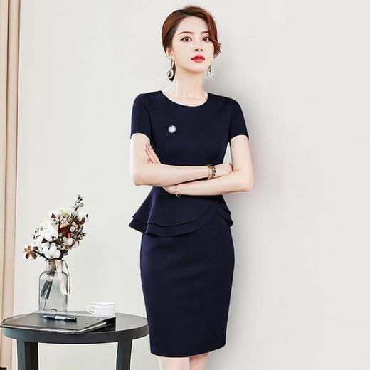 MC-8109新款高端薄款时尚气质职业连衣裙 商品图2