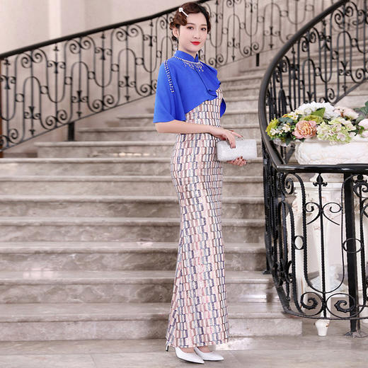 DLQ-A2481宴会2020新款鱼尾晚礼服高级质感连衣裙 商品图1