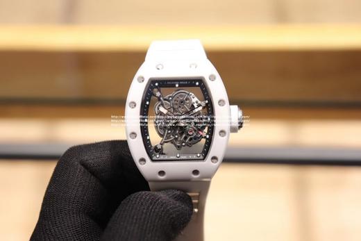 理查德米勒 RM颜色调到非常完美  专业打造 陶瓷版本RM055 一直爆炸款式的表现，无表盘设计，镂空机芯可以从正面和底面均能一览无余，让你爱不释手！卓越品质。 商品图0