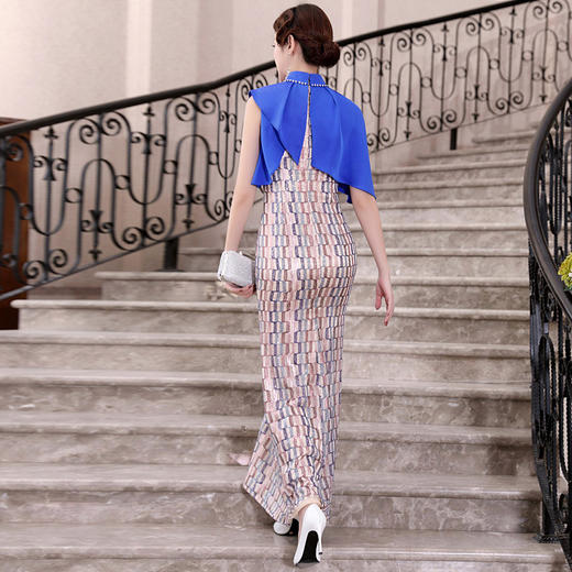 DLQ-A2481宴会2020新款鱼尾晚礼服高级质感连衣裙 商品图2