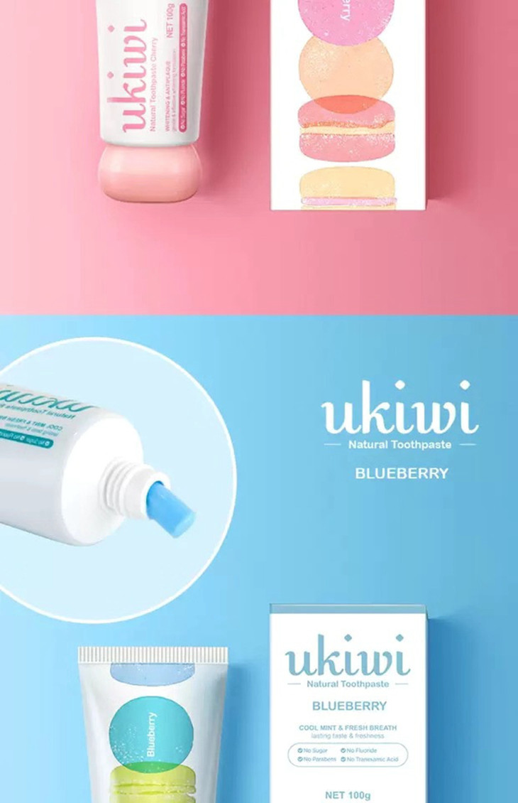 新西兰纽西小精灵ukiwi马卡龙牙膏100克纽西之谜旗下品牌