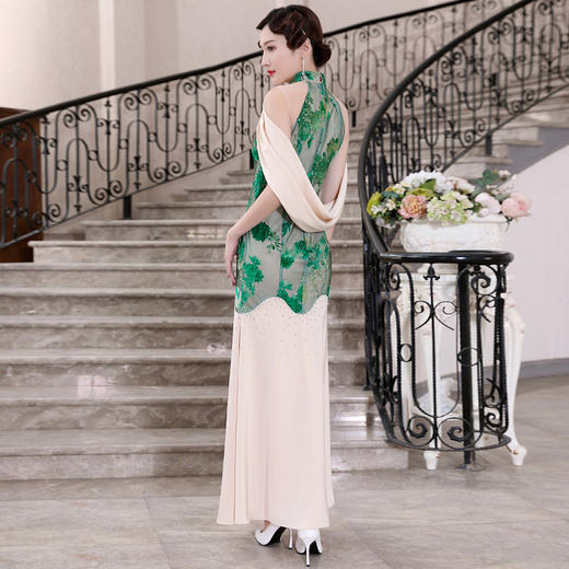 DLQ-A2493法式改良鱼尾旗袍 高端名媛气质连衣裙礼服 商品图2