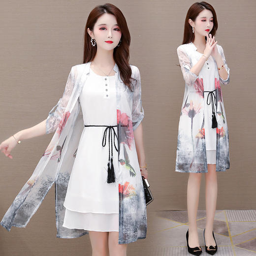YWE  SZ20B062气质两件套装连衣裙 商品图1