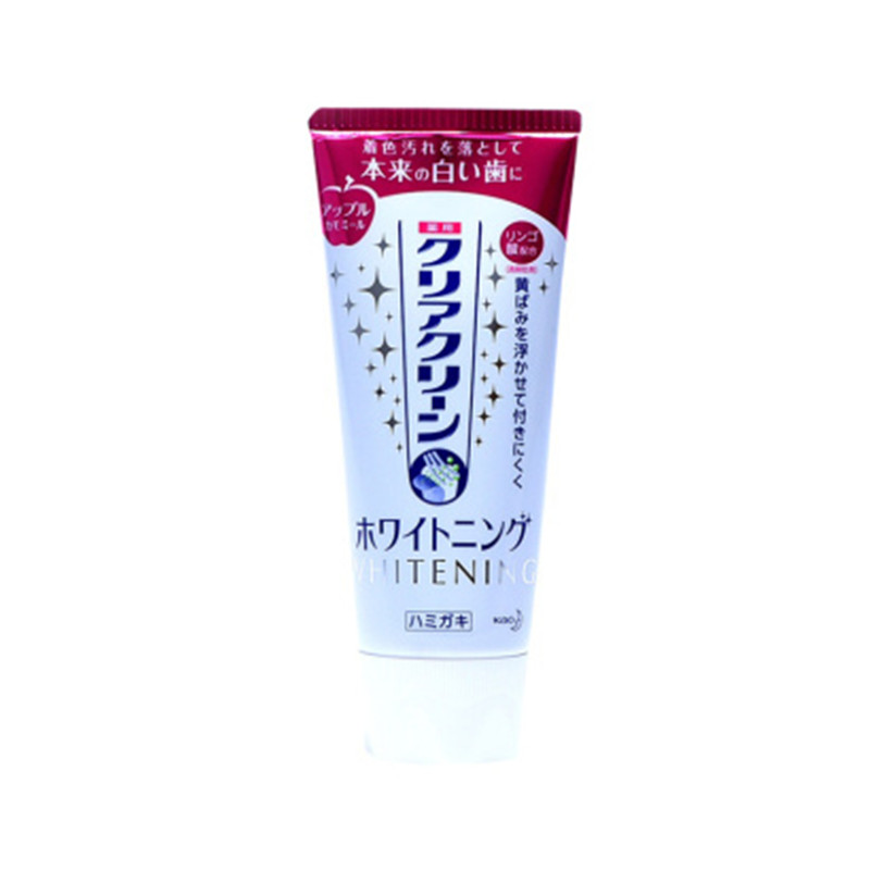 日本花王KAO CLEARCLEAN美白牙膏苹果甘菊香型120g 本土版 日本直邮JPY带授权招加盟代理