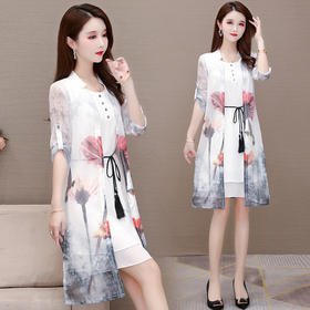 YWE  SZ20B062气质两件套装连衣裙