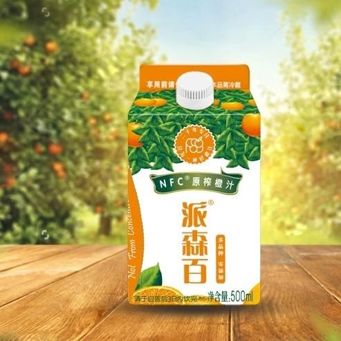 派森百NFC鲜榨橙汁500mlx8盒装（默认发实物） 商品图1