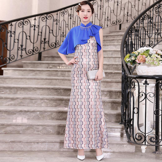 DLQ-A2481宴会2020新款鱼尾晚礼服高级质感连衣裙 商品图0