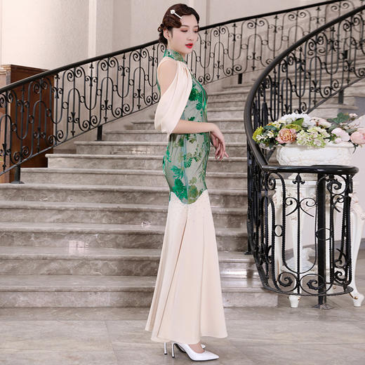 DLQ-A2493法式改良鱼尾旗袍 高端名媛气质连衣裙礼服 商品图1