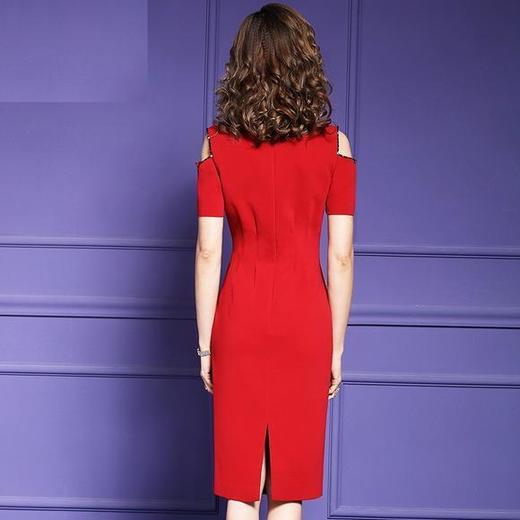 FMY-29987时尚烫钻修身包臀一步裙 商品图2