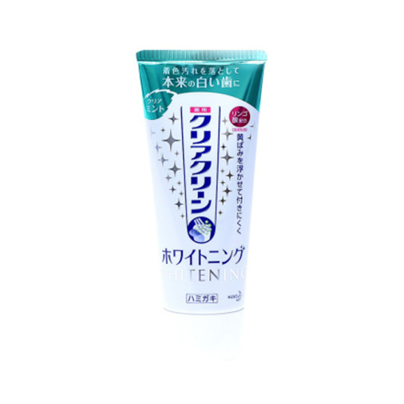 日本花王KAO CLEARCLEAN美白牙膏薄荷香型120g 本土版 日本直邮JPY带授权招加盟代理