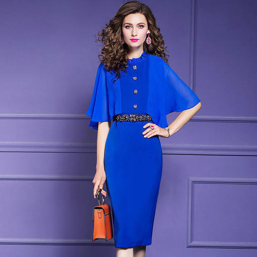 FMY-30358夏装气质包臀中长裙WH 商品图1