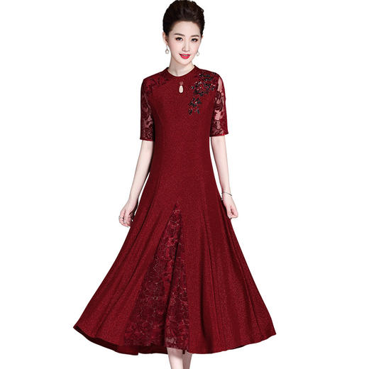 YZL-682喜婆婆结婚礼服2020高贵中年大码妈妈装洋气两件套 商品图3