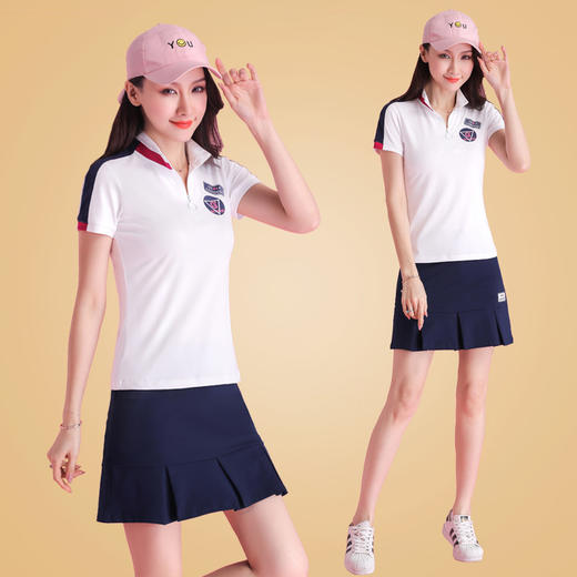 SP-9045HFGET夏季网球裙球服 短袖休闲裤裙套装 商品图3