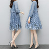 MY-M00080夏新款韩版宽松显瘦大码绣花蕾丝碎花A字裙 商品缩略图3
