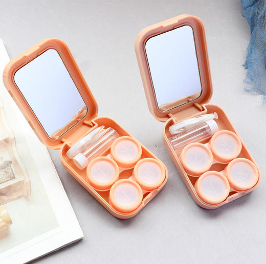 像鱼隐形眼镜盒/as-2263两付装网红表情