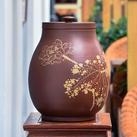 紫器丹青  茶缸