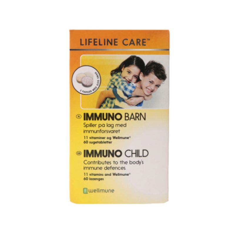 挪威lifeline care儿童咀嚼片60粒/瓶 香港直邮JPY带授权招加盟代理