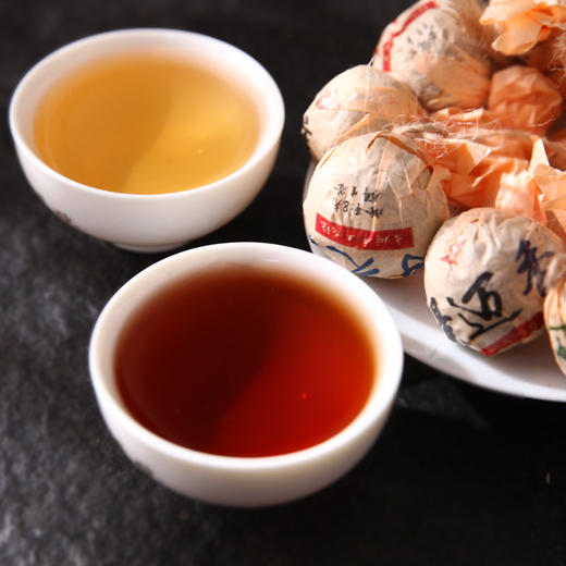 吉顺号普洱茶龙珠茶多种口味生熟混合装木桶装400g 商品图2