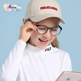 kaliar青少年男女防lán光眼镜时尚椭圆款平光镜青少年护目镜