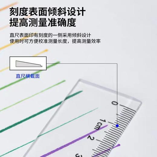 得力20CM直尺-6220 商品图3