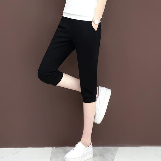 GMZ-6511夏新款女士休闲直筒裤 百搭七分裤运动裤 商品图3