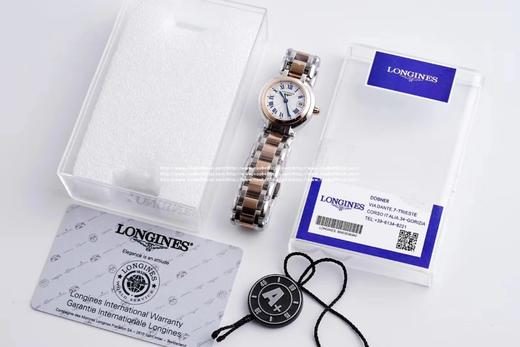 圆润皎洁 精致秀气！品鉴N强女士机械——浪琴表心月系列腕表。【精彩细节】1.腕表尺寸26.5毫米，圆润皎洁的表壳做工出色，散发如正品一般的柔和质感。2.间金镀层——采用18KPVD电镀，并非普通电镀 商品图10