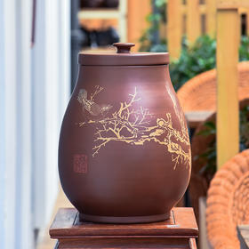 紫器丹青  茶缸