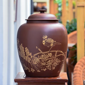 紫器丹青  茶缸