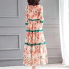 CH-0023新款洋气印花名媛气质两件套连衣裙 商品缩略图4