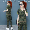 KY-27T79883新款2020夏修身显瘦气质潮流迷彩运动两件套 商品缩略图3
