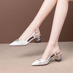 RB-495夏季新品粗跟包头凉鞋