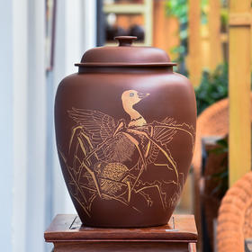 紫器丹青  茶缸