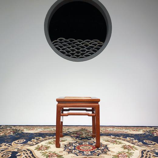 红桥红  家具严选  缅甸花梨（大果紫檀）  【40 马蹄腿带束腰 方凳 藤面】 商品图5