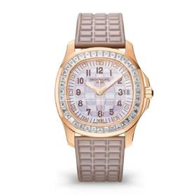 PPF再添新成员[色][色]美豆沙色！ 推出百达翡丽AQUANAUT女装机械系列，打造市面佳副本，带来全网佳体验，英姿飒爽 典藏奢华欢迎各路表友品鉴。【表壳】1.腕表尺寸35.6 X 9.5mm 圆润