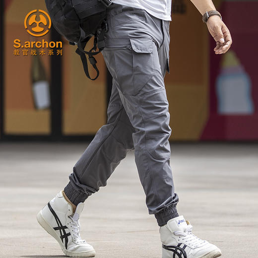 夏季IX7速干战术长裤男 弹力特种兵 修身户外男装作训束脚裤 荷叶拒水 舒适 商品图1