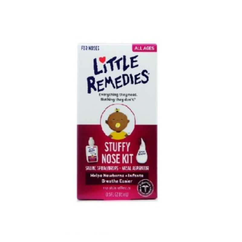 美国Little Remedies婴幼儿鼻滴剂15ml含吸鼻器  美国直邮JPY带授权招加盟代理