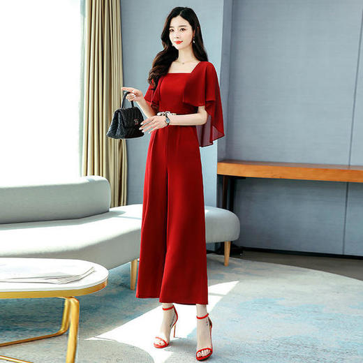 HR-KJF8128高腰显瘦，直筒洋气阔腿连体裤 商品图4