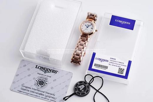 圆润皎洁 精致秀气！品鉴N强女士机械——浪琴表心月系列腕表。【精彩细节】1.腕表尺寸26.5毫米，圆润皎洁的表壳做工出色，散发如正品一般的柔和质感。2.间金镀层——采用18KPVD电镀，并非普通电镀 商品图14