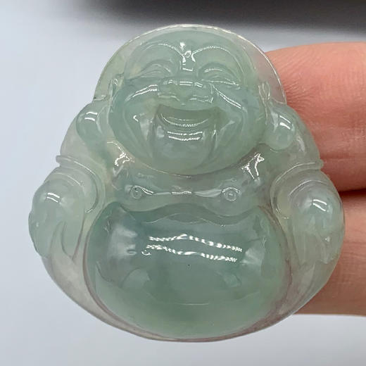 派瑞翡翠 翡翠佛 糯冰种 绿色 商品图2