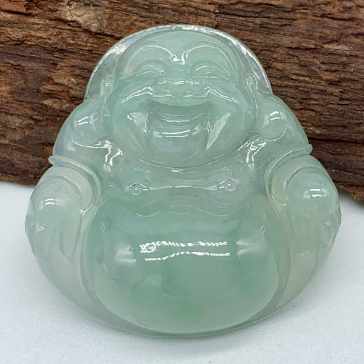 派瑞翡翠 翡翠佛 糯冰种 绿色 商品图3