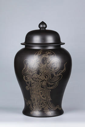 紫器丹青  茶缸