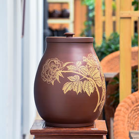 紫器丹青  茶缸